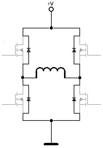 motor h bridge decay mode